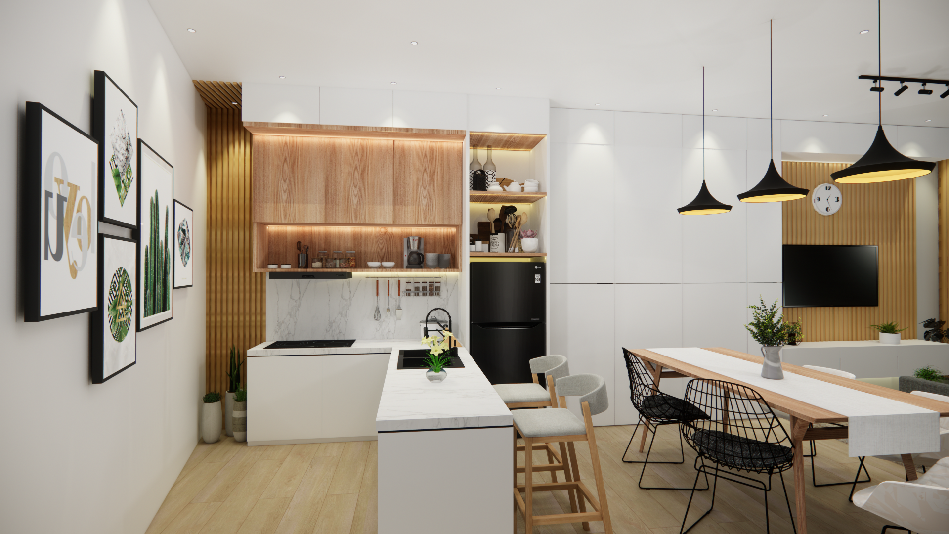 design interior kitchen set malang